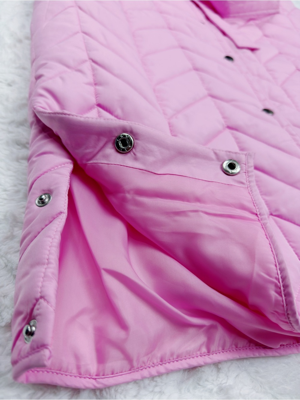 ASOS PIECES Longline Quilted Jacket - Picture 6 of 7